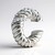 Orecchini a cerchio con clip in argento con Zircone