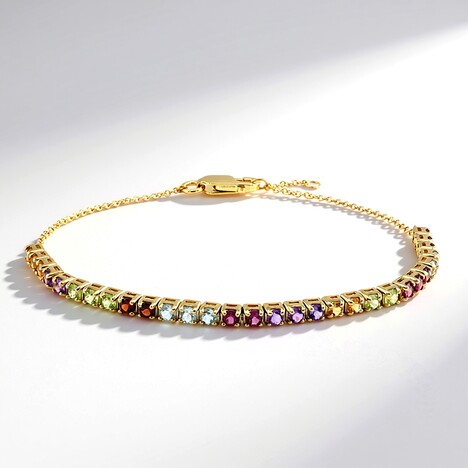 Bracelet en argent et Améthyste