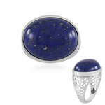 Zilveren ring met een lapis lazuli (Ornaments by de Melo)