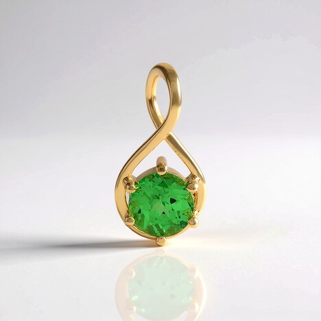 Ciondolo in argento con Lemshuku Tsavorite