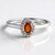 Anello in argento con Cianite Arancione della Tanzania