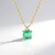 Collana in argento con Smeraldo Colombiano