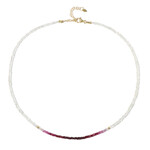 Collana in argento con Rubino