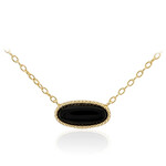 Collana in argento con Onice Nero