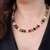 Multi Gem Silver Necklace (Riya)