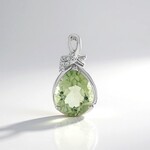 Ciondolo in argento con Ametista Verde