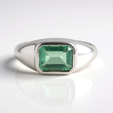 Anello in argento con Fluorite Verde