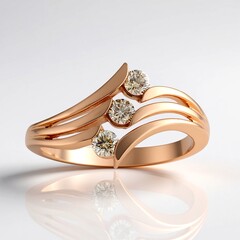 Anello in oro con Diamante Rose de France SI1 di Argyle (Annette)