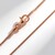 Catenina a serpente in argento 925 placcato oro rosa - 80 cm - 6,4 g