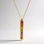Collana in oro con Zaffiro Fancy (CIRARI)