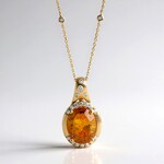 Collana in oro con Sfalerite (CIRARI)