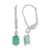 Socoto-Smaragd-Silberohrringe