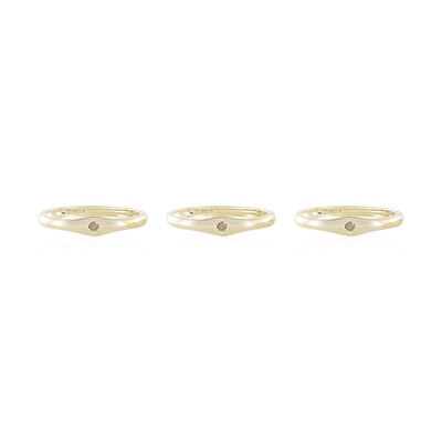 Bague en or et Diamant champagne I2 (de Melo)