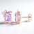 Orecchini in argento con Ametista Rose de France (Gems en Vogue)