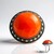 Anello in argento con Agata Rossa