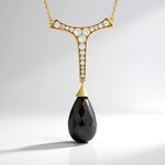 Collier en argent et Labradorite dorée de Maniry (KM by Juwelo)