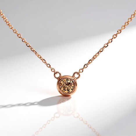 Collana in oro con Diamante Rose de France VS1 di Argyle (Annette)