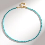Collier en argent et Apatite bleue