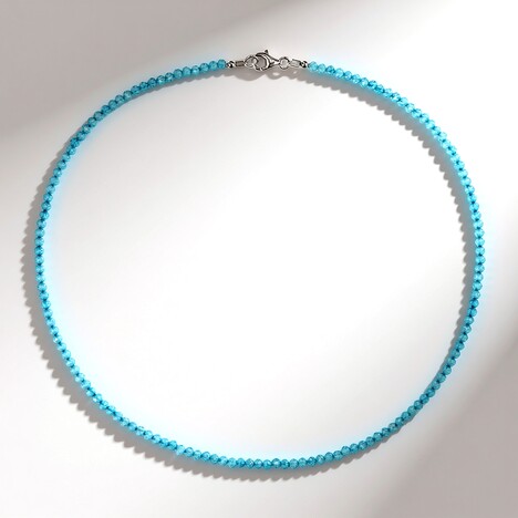 Collana in argento con Topazio Blu Cielo