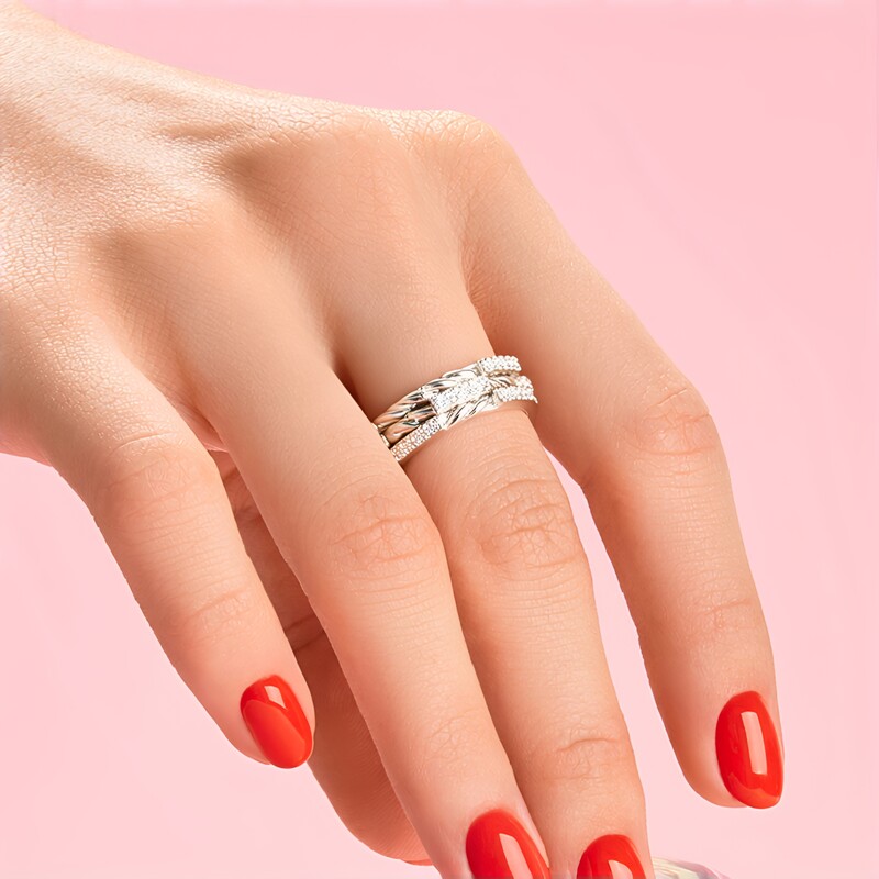 Anello in argento con Zircone