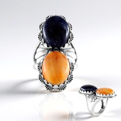 Anello in argento con Sodalite