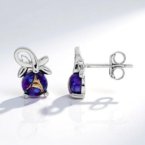 Orecchini in argento con Mosaico turchese