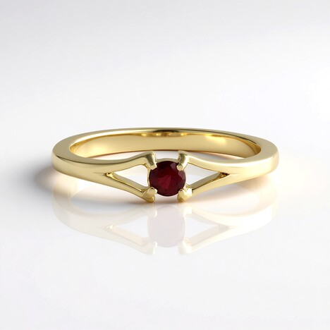 Anello in oro con Spinello Rosso