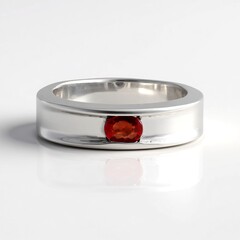 Bague en argent et Rubis de Tanzanie
