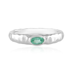 Bague en argent et Emeraude de Colombie