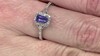 Anillo en oro con Tanzanita AAA