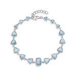 Larimar-Silberarmband