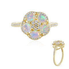 Bague en argent et Opale Welo