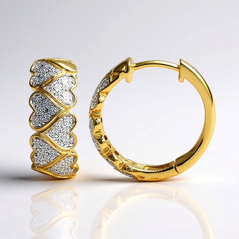 Orecchini in oro con Diamante SI1 (G) (Annette)