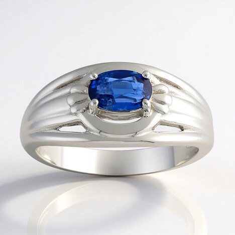 Anello in argento con Cianite del Nepal (Pallanova)