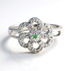 Anello in argento con Tsavorite del Kenya