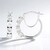 Boucles d'oreilles en argent et Zircon