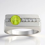Anello in argento con Sfene