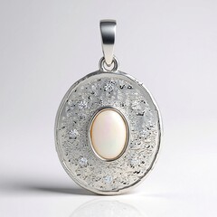 Ciondolo in argento con Opale di Welo