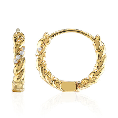 Pendientes en plata con Zircón (M de Luca)