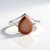 Bague en argent et Quartz rutile cuivré