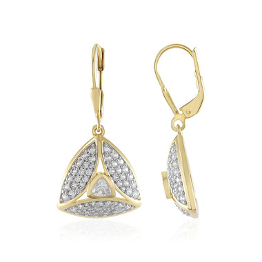 Boucles d'oreilles en argent et Zircon (KM by Juwelo)