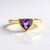 Anello in argento con Ametista Uruguay