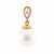9K White Freshwater Pearl Gold Pendant (TPC)