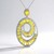 Collier en argent et Saphir jaune de Madagascar