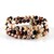 Bracelet en acier et Jaspe zèbre rouge (Riya)