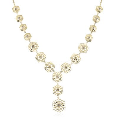 Collar en oro con Diamante champán I2 (Ornaments by de Melo)