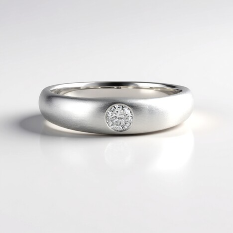Anello in argento con Diamante I2 (H) (de Melo Essence)