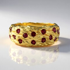 Anello in argento con Spinello Rosso