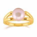 Anillo en plata con Perla Ming durazno (TPC)