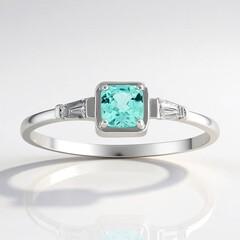 Gouden ring met een Braziliaanse Paraiba toermalijn